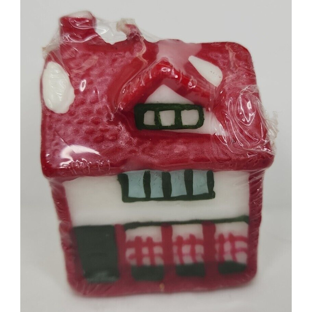 Vintage Miniature Christmas House Candle‎ New in Packaging 2.5" SKU H200